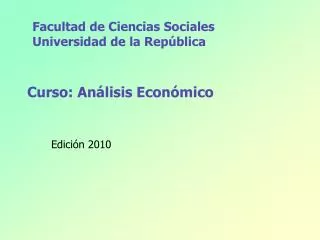curso an lisis econ mico