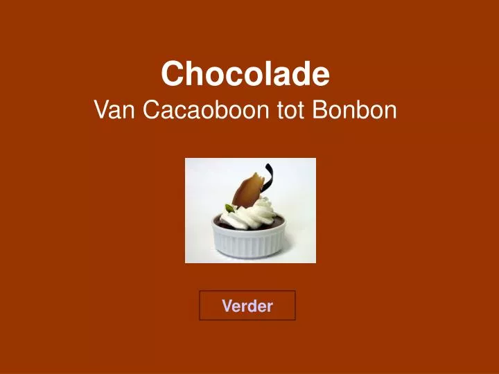 chocolade