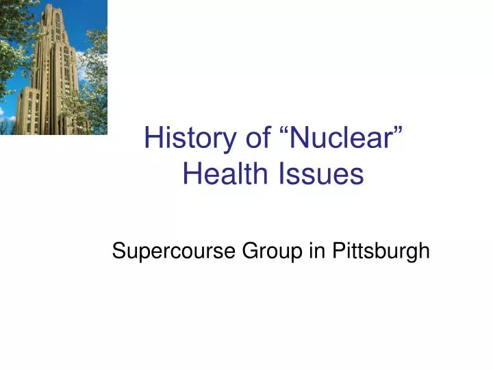 history of nuclear health issues