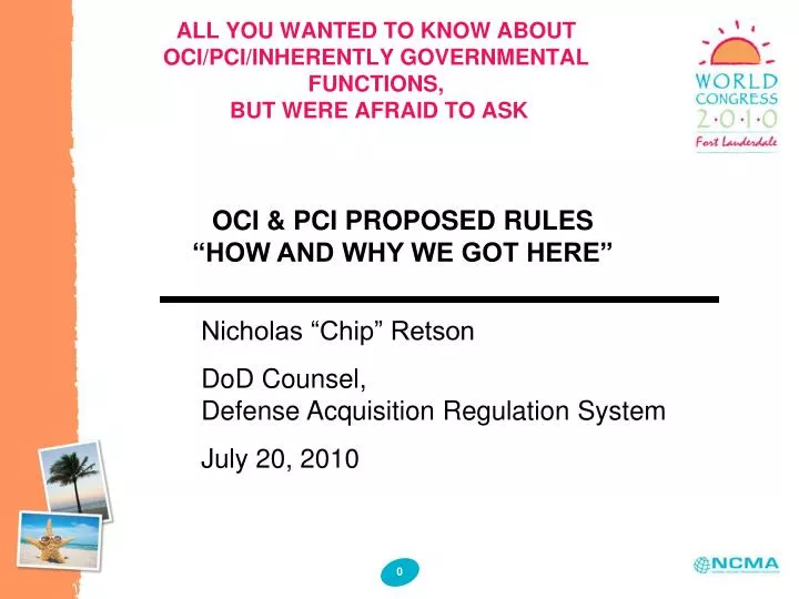 all you wanted to know about oci pci inherently governmental functions but were afraid to ask