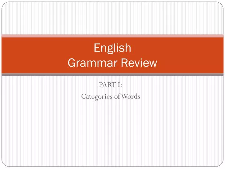 english grammar review