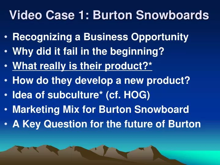 video case 1 burton snowboards
