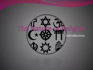 the nature of religion