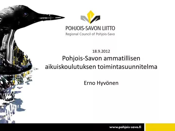 18 9 2012 pohjois savon ammatillisen aikuiskoulutuksen toimintasuunnitelma erno hyv nen