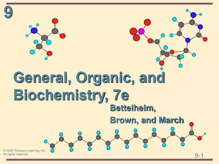 general organic and biochemistry 7e