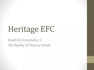 Heritage EFC