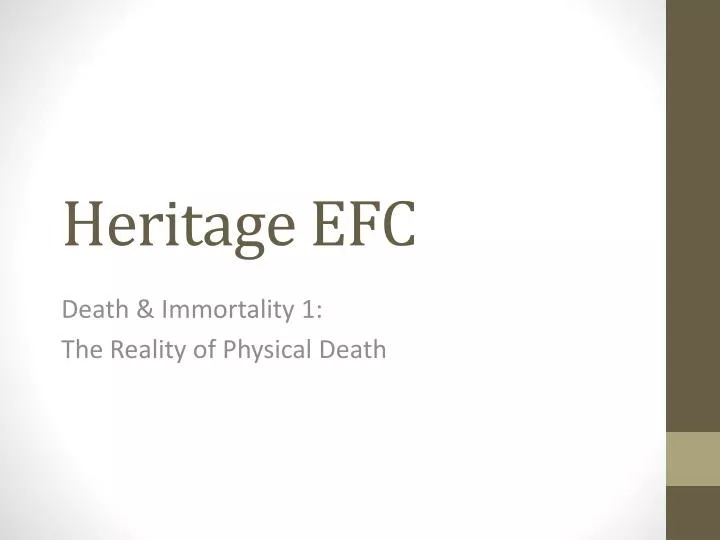 heritage efc