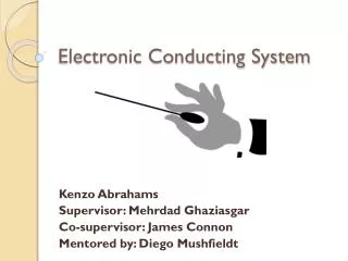 Electronic Conducting System