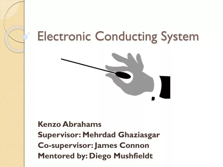 electronic conducting system