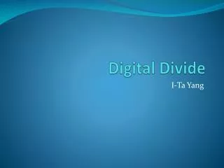 Digital Divide