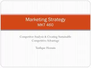 Marketing Strategy MKT 460