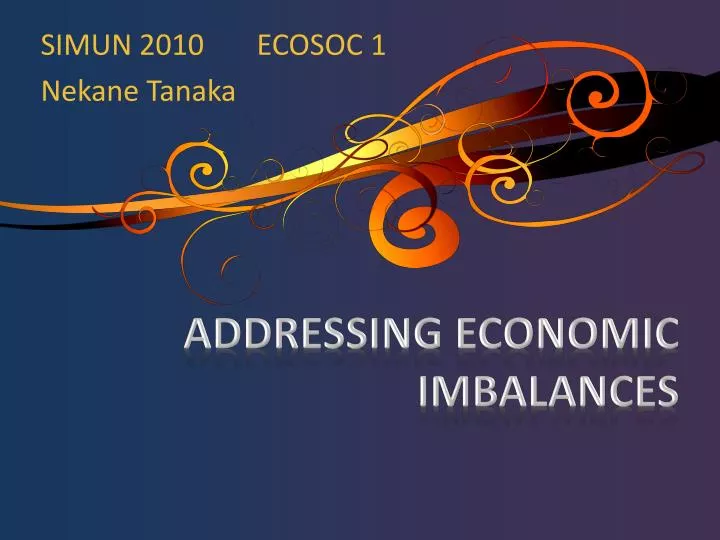 addressing economic imbalances