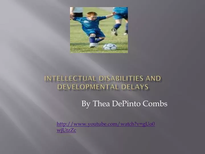 intellectual disabilities and developmental delays