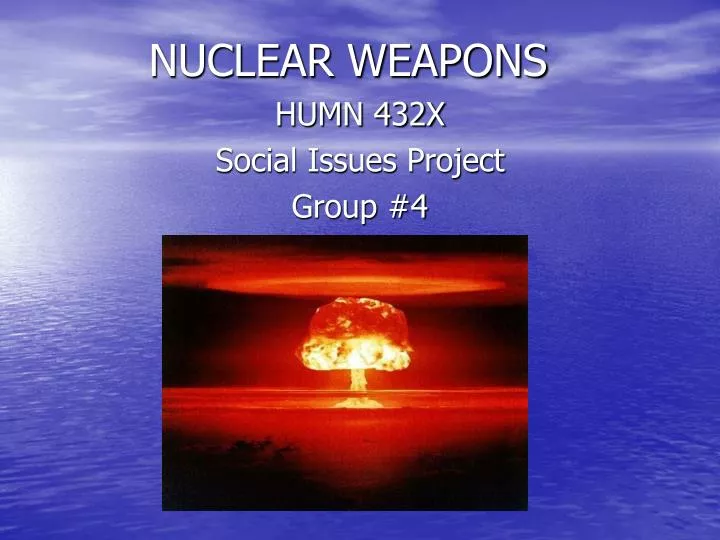 nuclear weapons