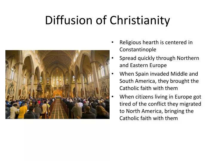 diffusion of christianity
