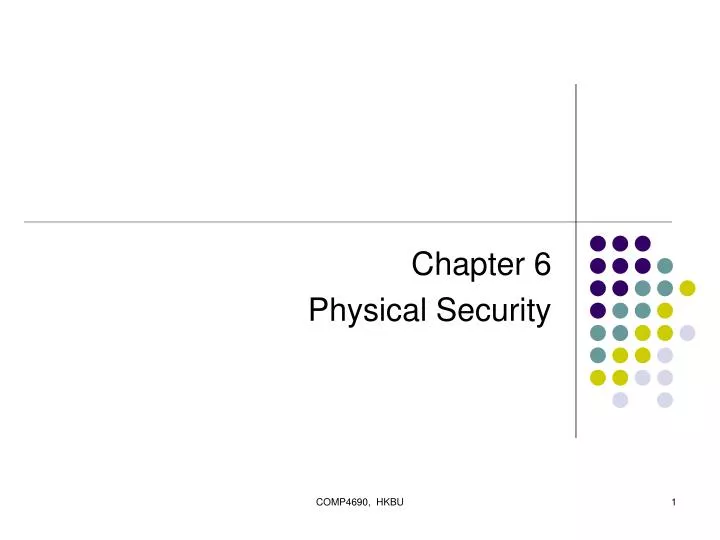 chapter 6 physical security