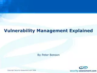 Vulnerability Management Explained