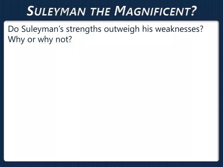 suleyman the magnificent