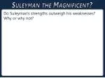 Suleyman the Magnificent? - slide 1