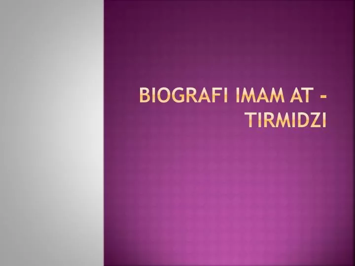 biografi imam at tirmidzi