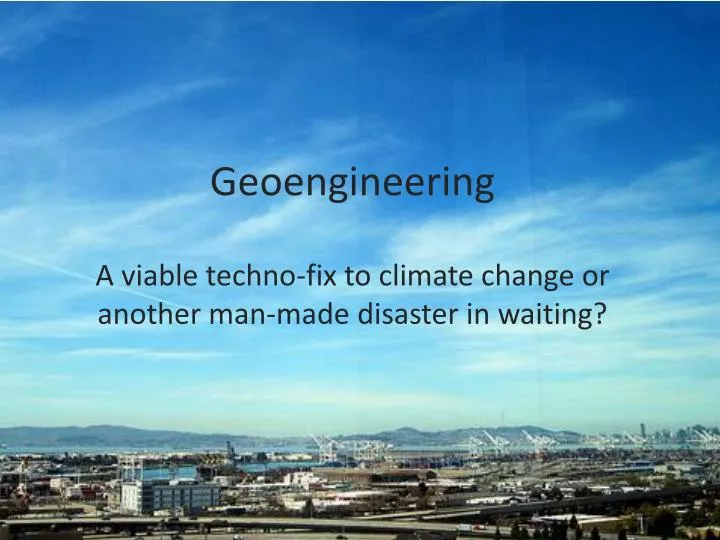 geoengineering