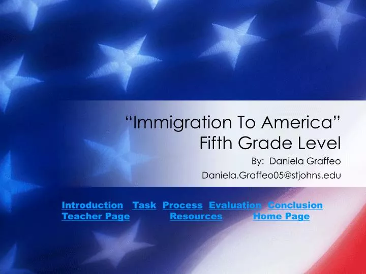 immigration to america fifth grade level