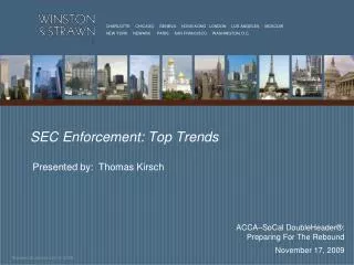 SEC Enforcement: Top Trends