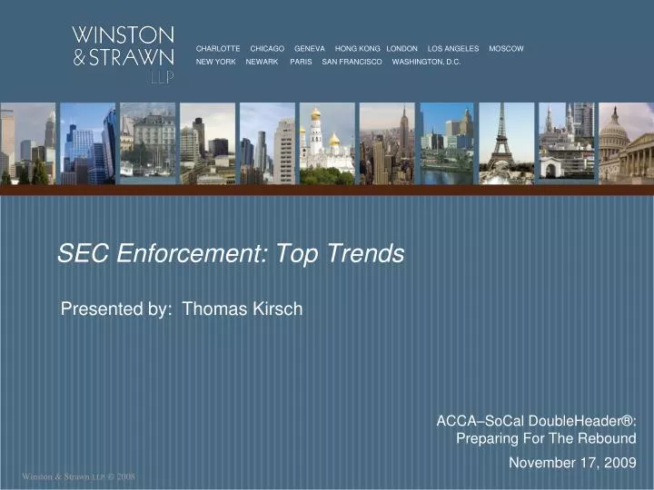 sec enforcement top trends