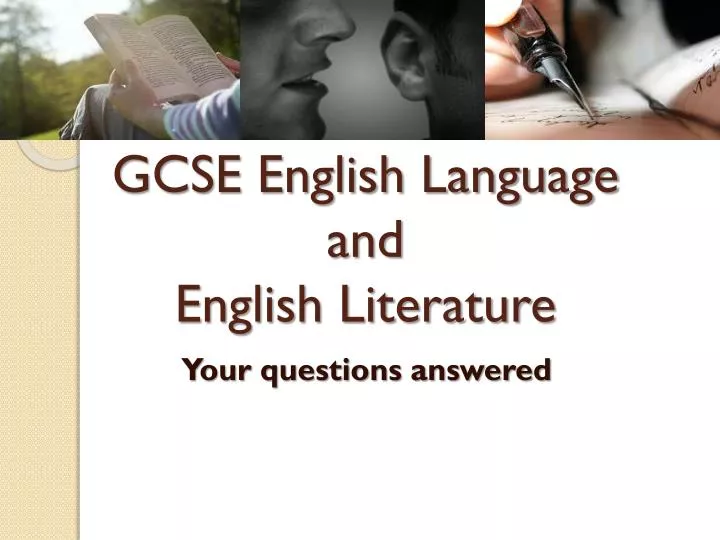 gcse english language and english literature