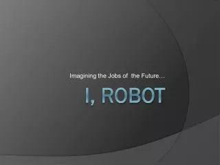 imagining the jobs of the future