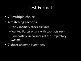 Test Format