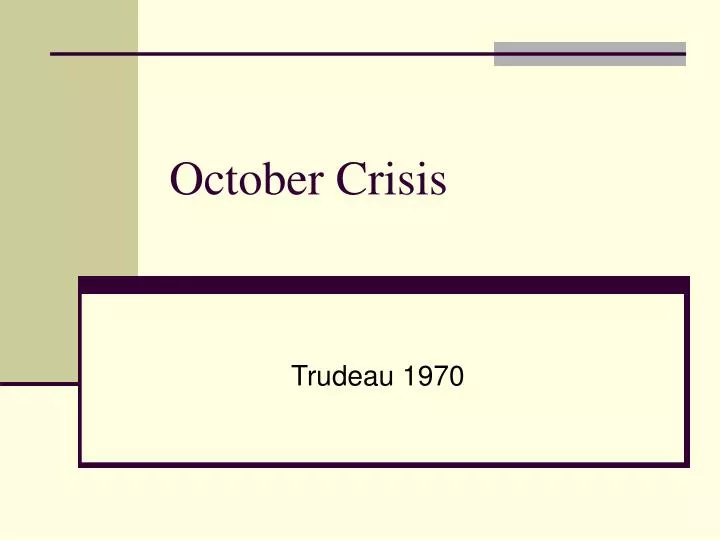 october crisis