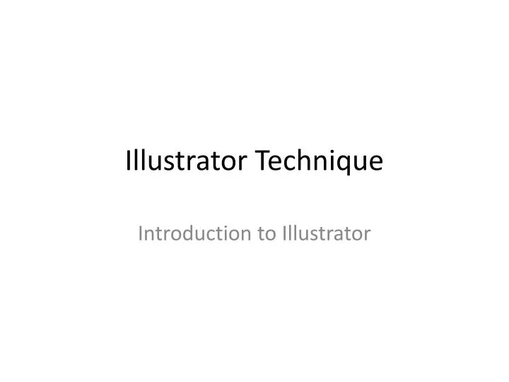 illustrator technique