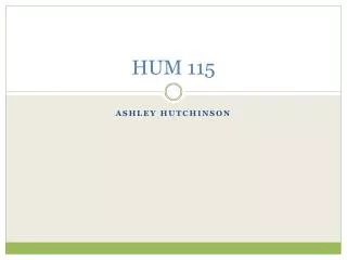 HUM 115