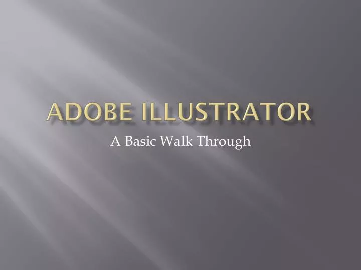adobe illustrator ppt presentation download