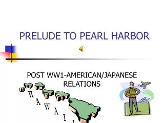 PRELUDE TO PEARL HARBOR
