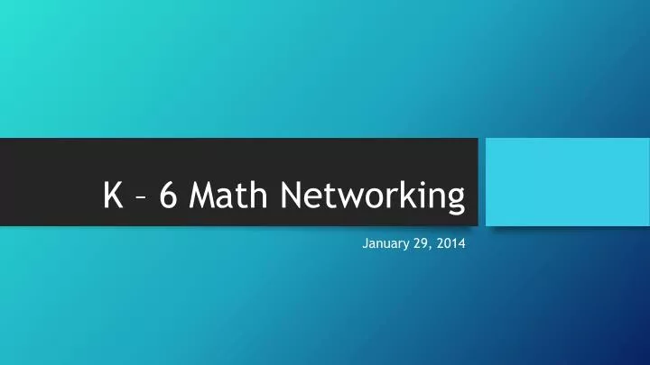 k 6 math networking