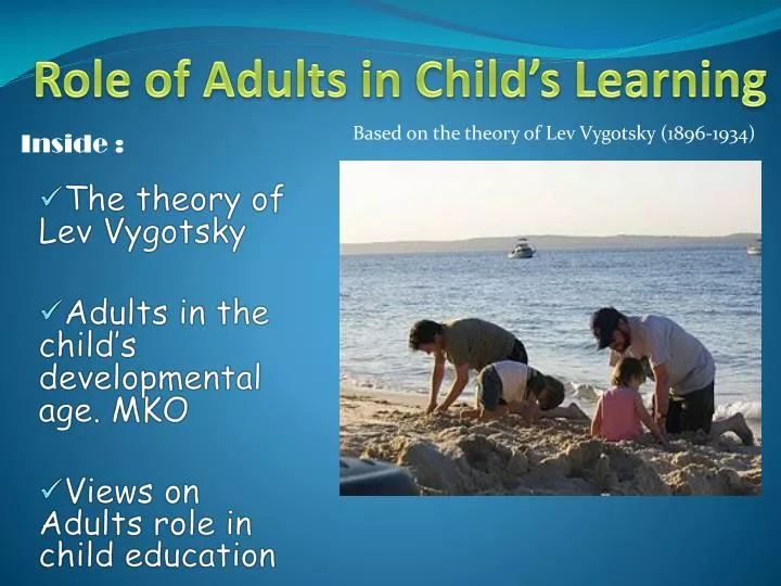 role of adults in child s learning