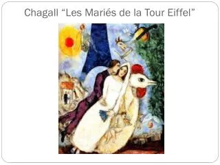 chagall les mari s de la tour eiffel