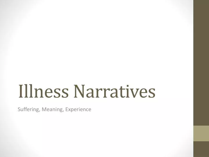 illness narratives