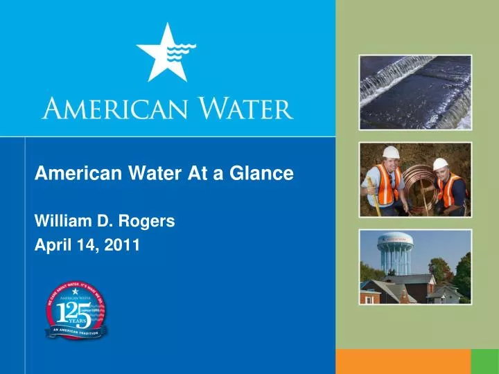 american water at a glance