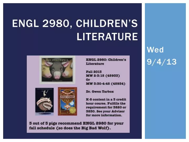 engl 2980 children s literature