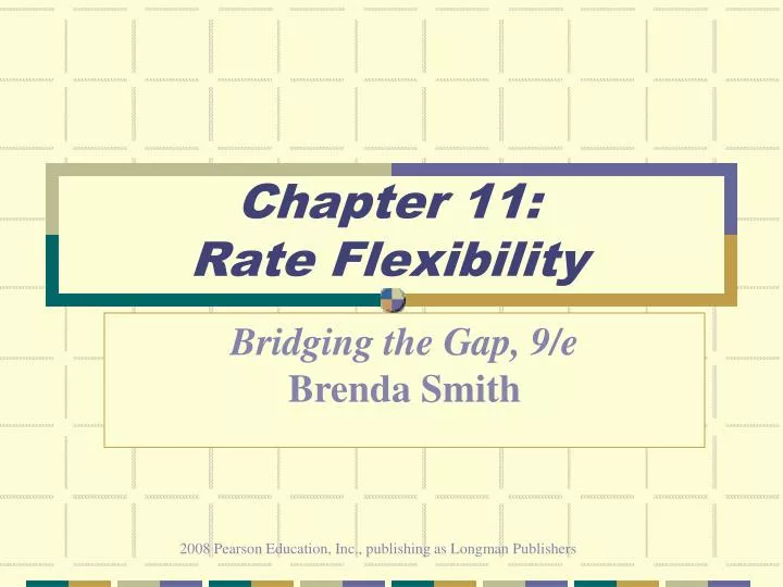chapter 11 rate flexibility