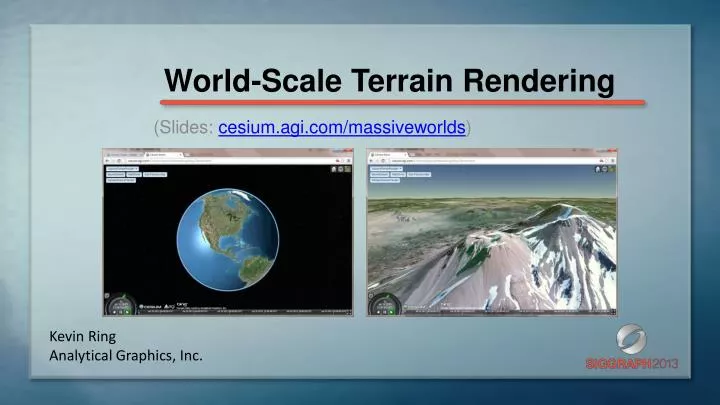 world scale terrain rendering