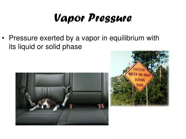 vapor pressure