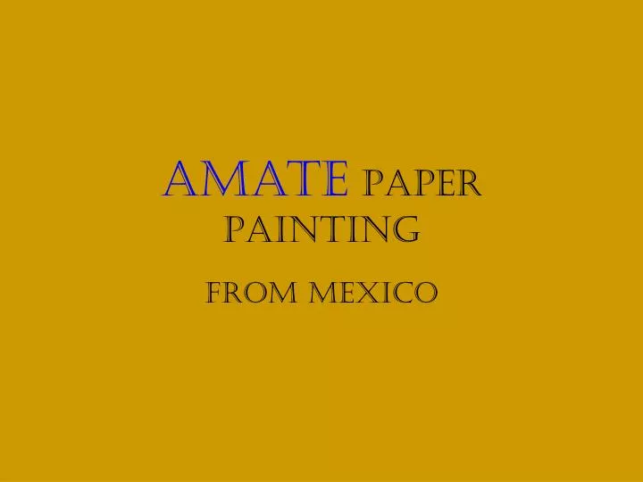 amate paper painting