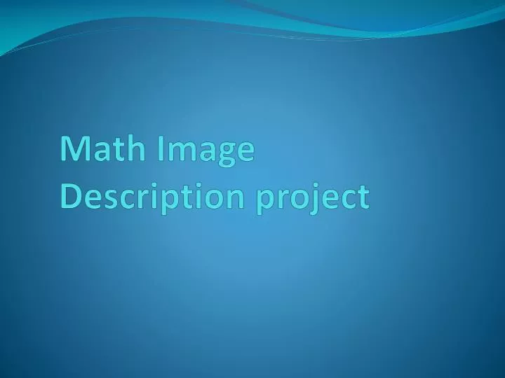 math image description project