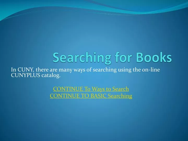 searching for books