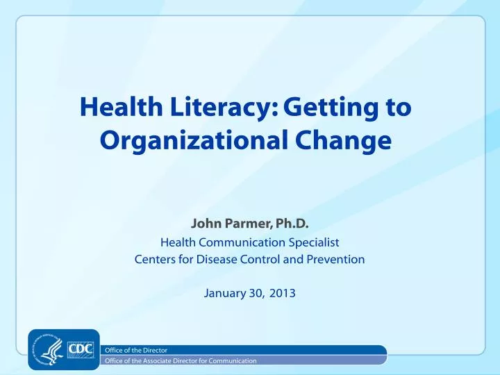 health literacy getting to organizational change