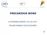 PRECARIOUS WORK - slide 1